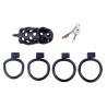 CockLock Cage de chasteté Dotty XL 10 x 4cm Noire